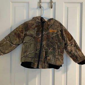 Size 4T Whitetail Hooded Camo Coat with Quilting